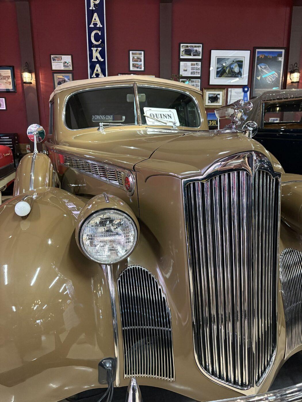 A vintage classic car on display at Accelebrate