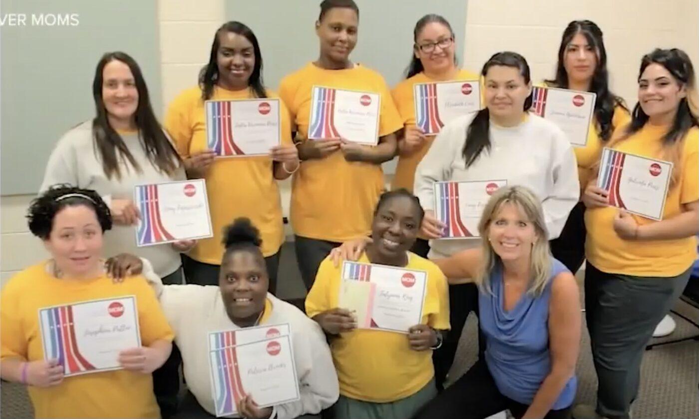 ForeverMoms graduates celebrating with Jenny at graduation